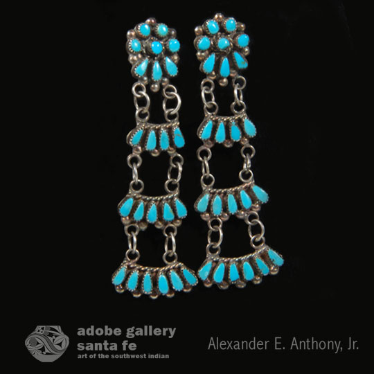 Zuni Pueblo Jewelry - Earrings - C3864.42
